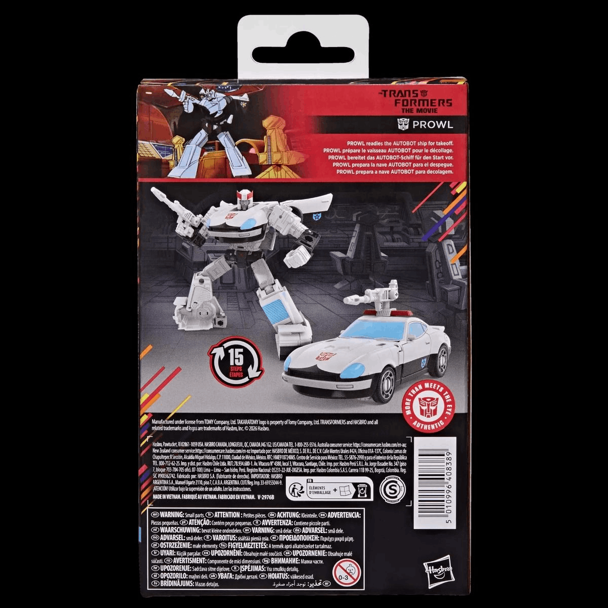 Hasbro Exclusive Transformers Studio Series MTMTE Collection The Transformers: The Movie Deluxe Class Prowl