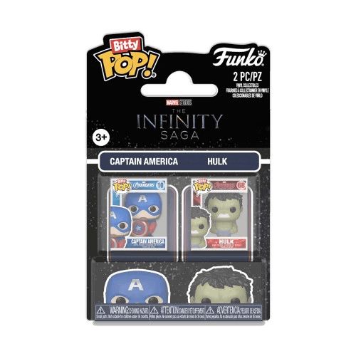 Funko Bitty POP 2pk: Marvel IS- Cap & Hulk