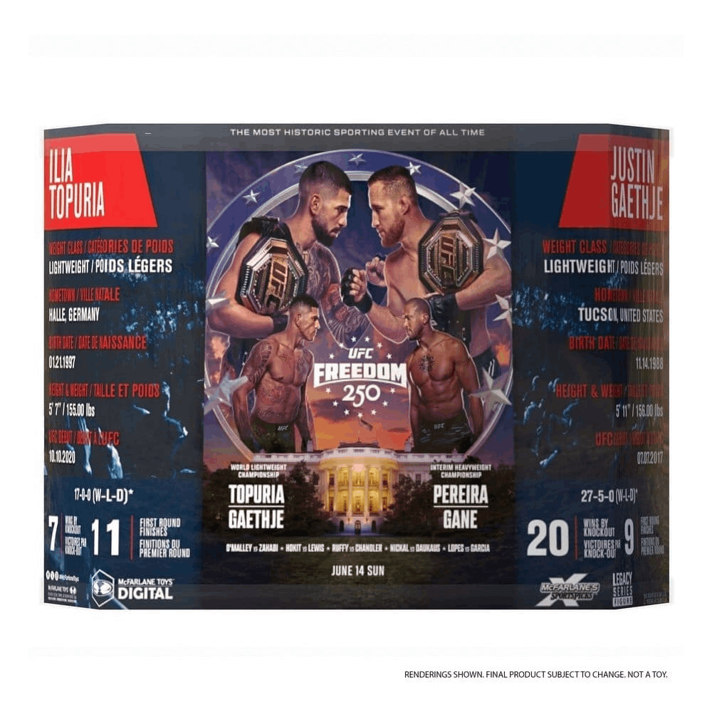 McFarlane UFC POSED - ILIA TOPURIA & JUSTIN GAETHJE 2-PACK