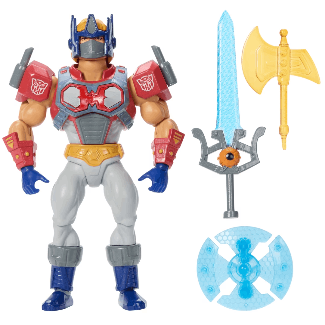 Mattel Master of the Universe x Transformers Optimus Prime Armor Heman