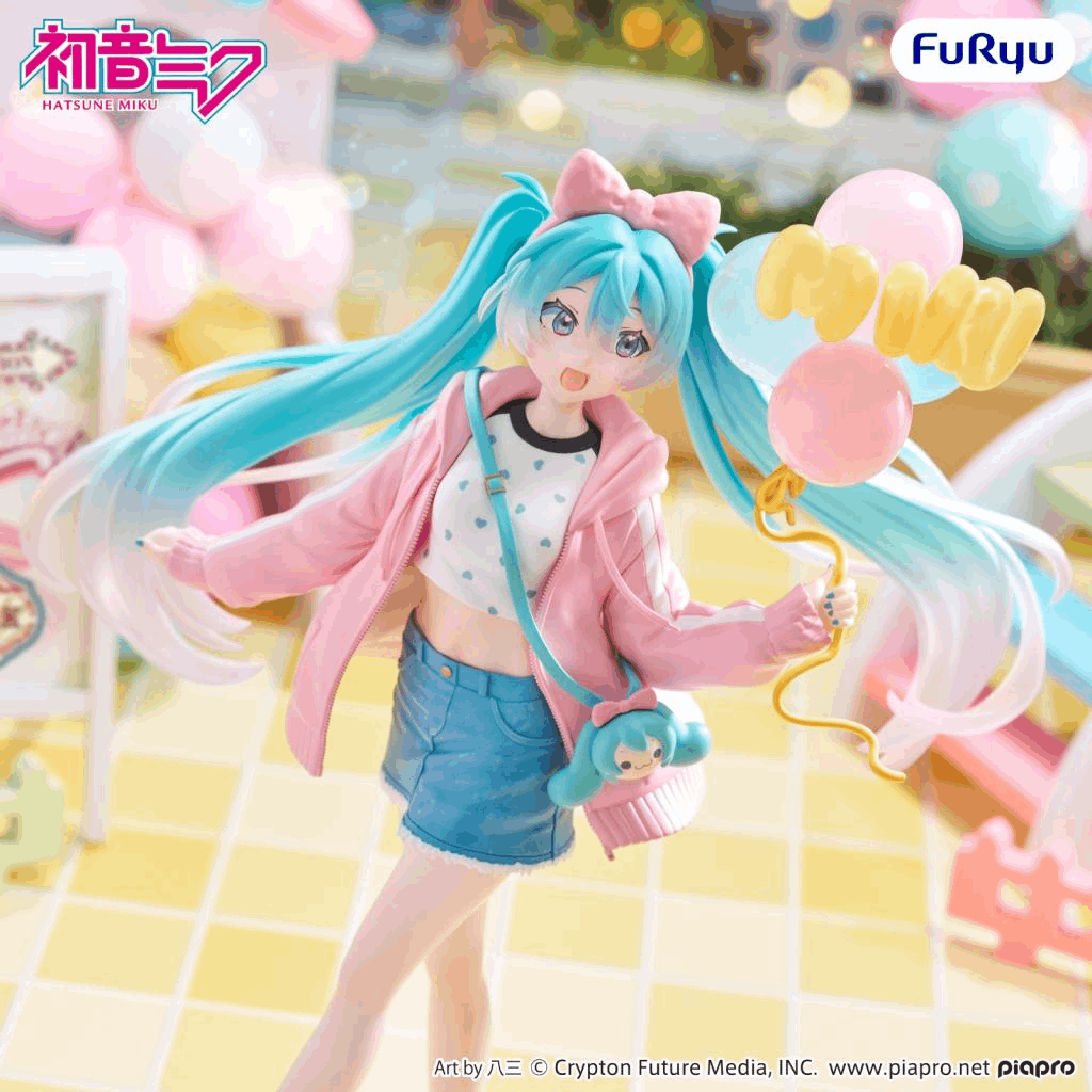 Furyu Hatsune Miku Muchute Figure -Theme Park Date ver.-