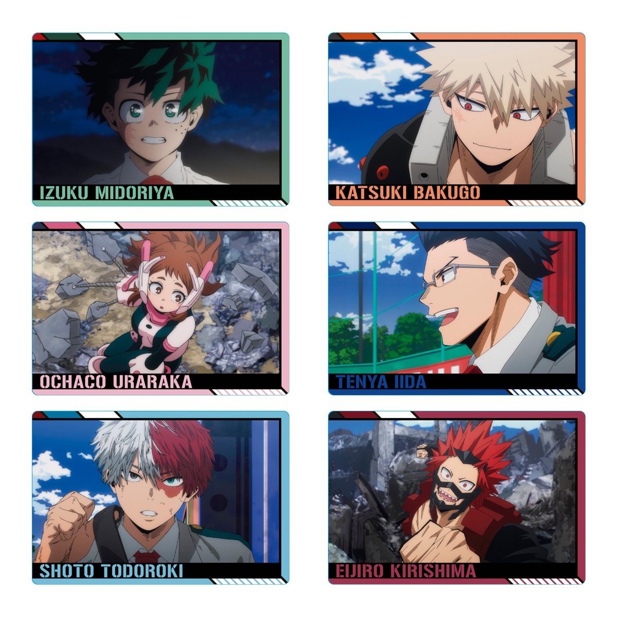 Bandai Candy Toy My Hero Academia anime card soft cookies