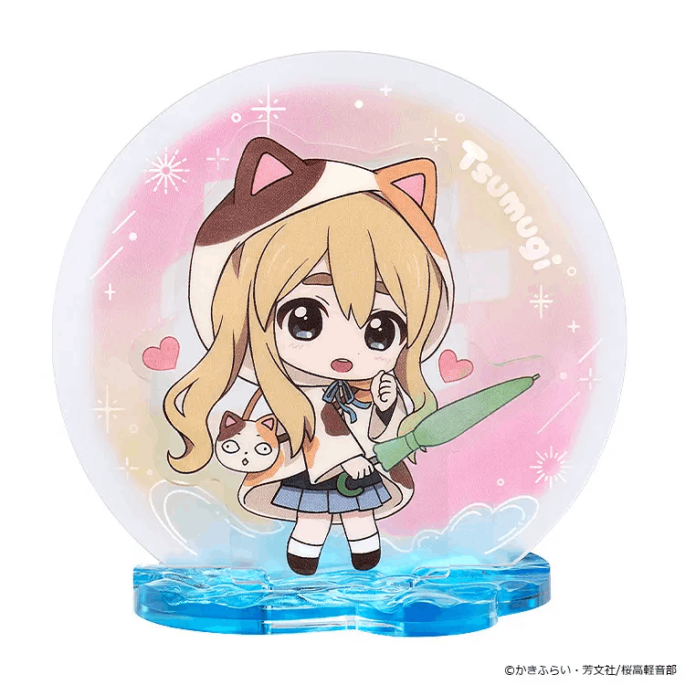 GoodSmile Moment K-ON! Fluffy Rain Series Acrylic Stand Tsumugi Kotobuki