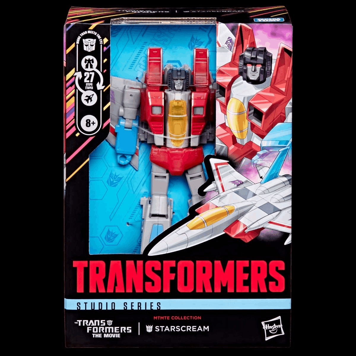 Hasbro Exclusive Transformers Studio Series MTMTE Collection The Transformers: The Movie Voyager Class Starscream