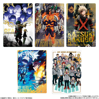 Bandai Candy Toy  My Hero Academia anime card soft cookies