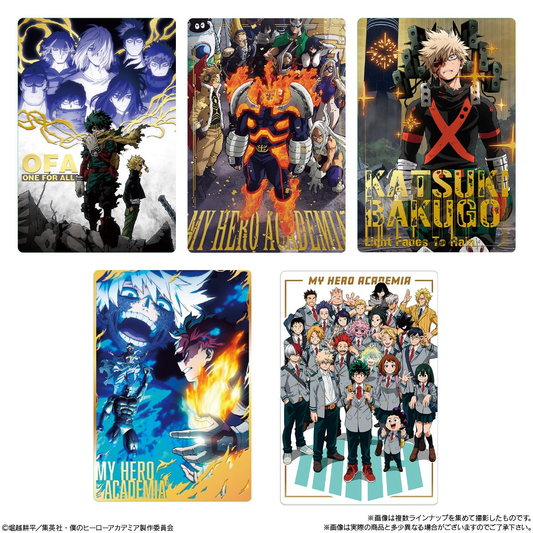 Bandai Candy Toy  My Hero Academia anime card soft cookies