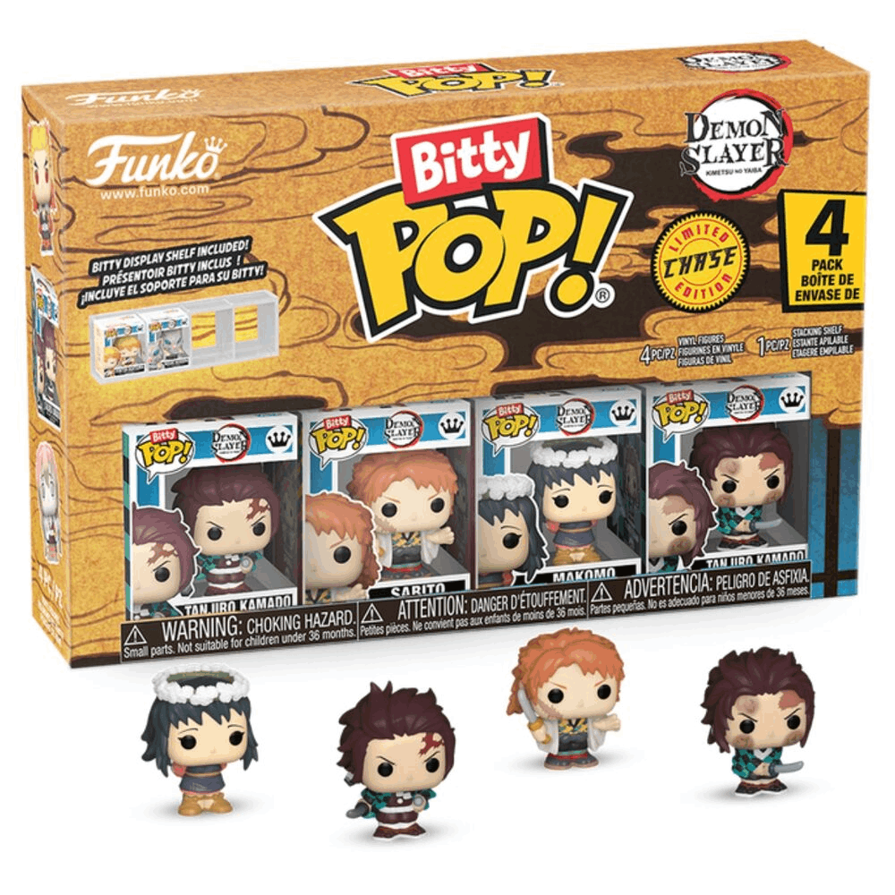 Funko Bitty POP: Demon Slayer- Tanjiro 4pk