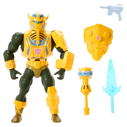 Mattel Master of the Universe x Transformers men-at-arms x BUMBLEBEE