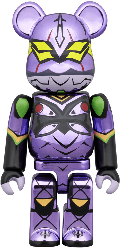 Medicom Toys BE@RBRICK 100% Evangelion Unit-01 Metallic Ver. & Mark.13 Metallic Ver. 2PCS Set