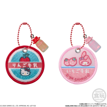 Bandai Candy Toy Sanrio Characters Milk Cap Sheer Charm & Chocolate Biscuits
