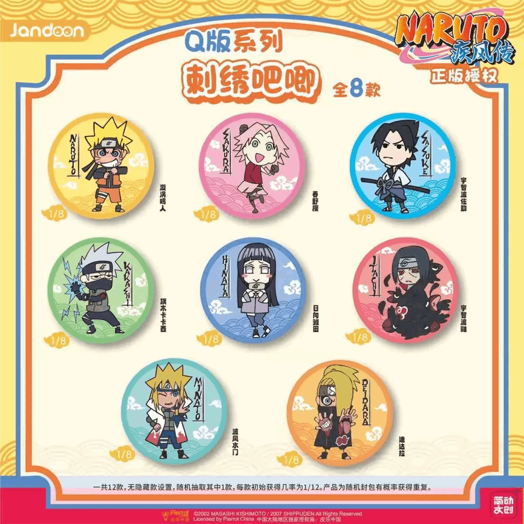 Jandong Embroidered Badge Q Version Photo Album - Naruto Shippuden