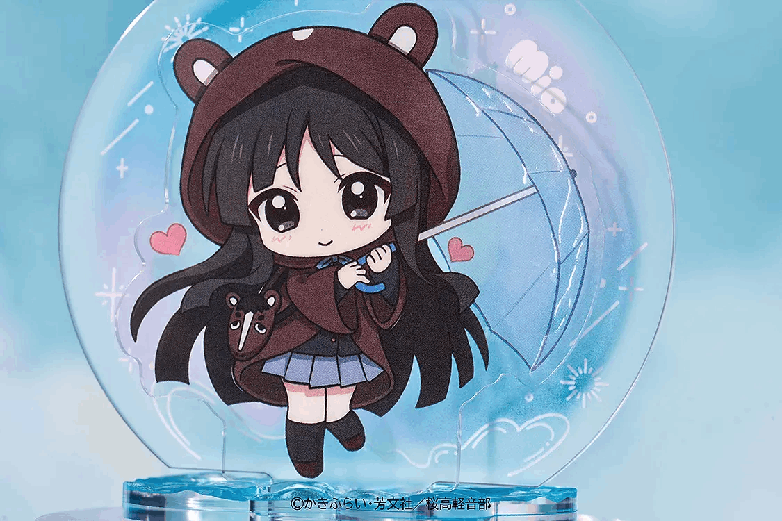 GoodSmile Moment K-ON! Fluffy Rain Series Acrylic Stand Mio Akiyama