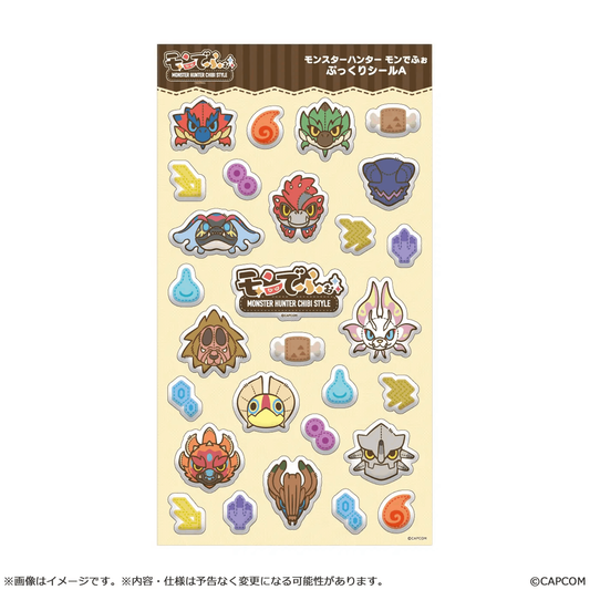 CAPCOM MONSTER HUNTER CHIBI STYLE Soft Sticker A