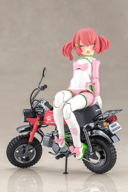 Kotobukiya Megami Device PUNI☆MOFU RACING MAO with Honda Z50J-1 Monkey 1/1 Plastic Model Kit