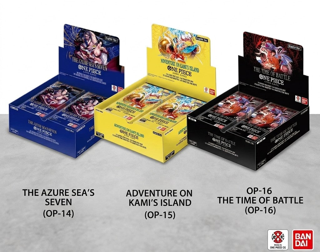 3 Booster Box Set - ONE PIECE Card Game OP-14 OP-15 OP-16 Asia English Version