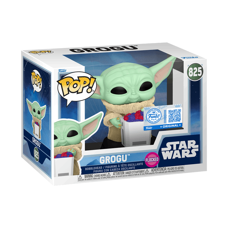 Funko [POP][Movie] "Star Wars" The Mandalorian & Gu Gu (Flocked)[Special Edition]