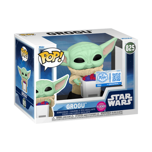 Funko [POP][Movie] "Star Wars" The Mandalorian & Gu Gu (Flocked)[Special Edition]