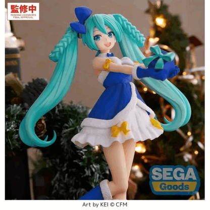 Sega "Hatsune Miku Series" High Premium Figure "Hatsune Miku" Sapphire Christmas Ver.