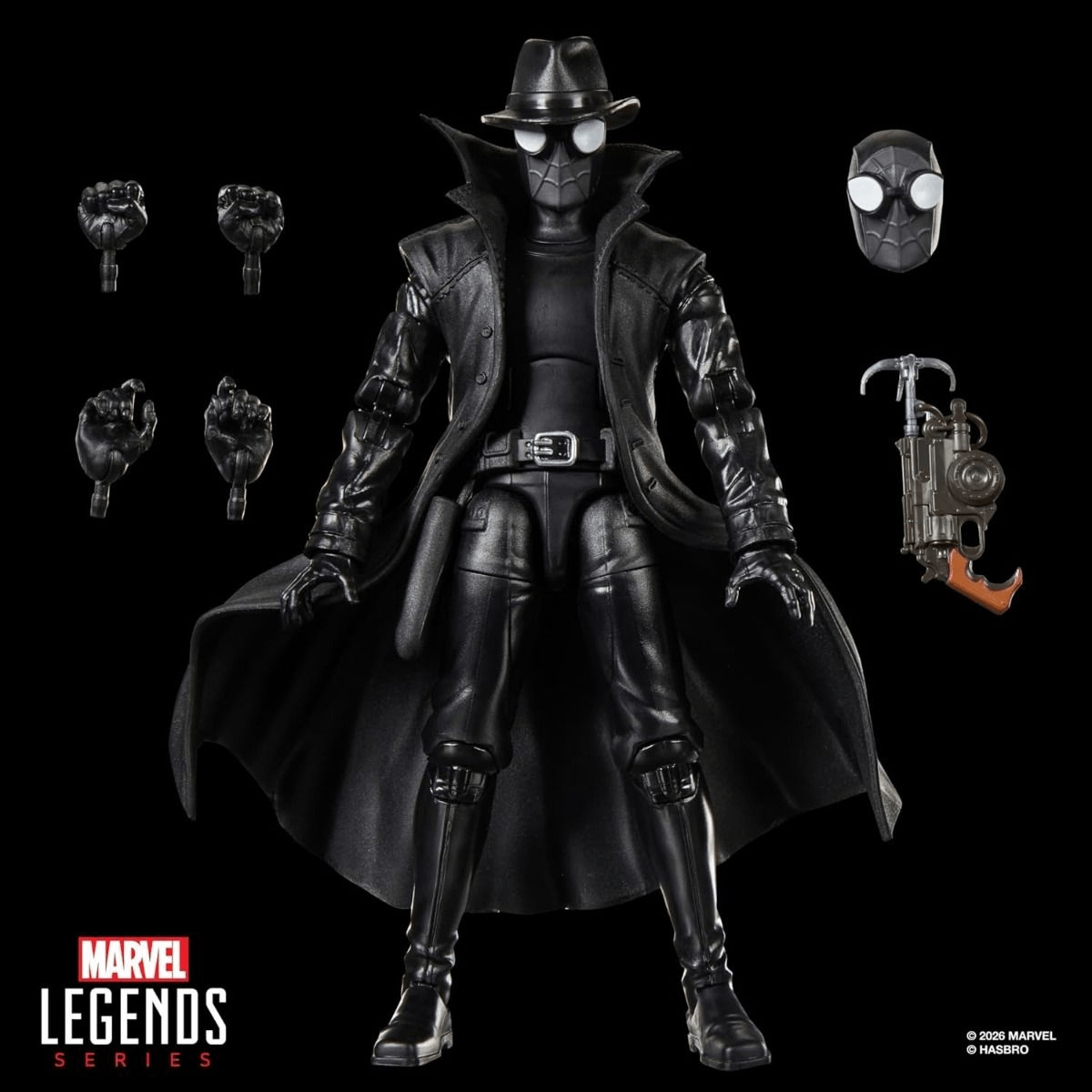 Hasbro Exclusive Marvel Legends Series Retro Cardback 6" Spider-Man Noir