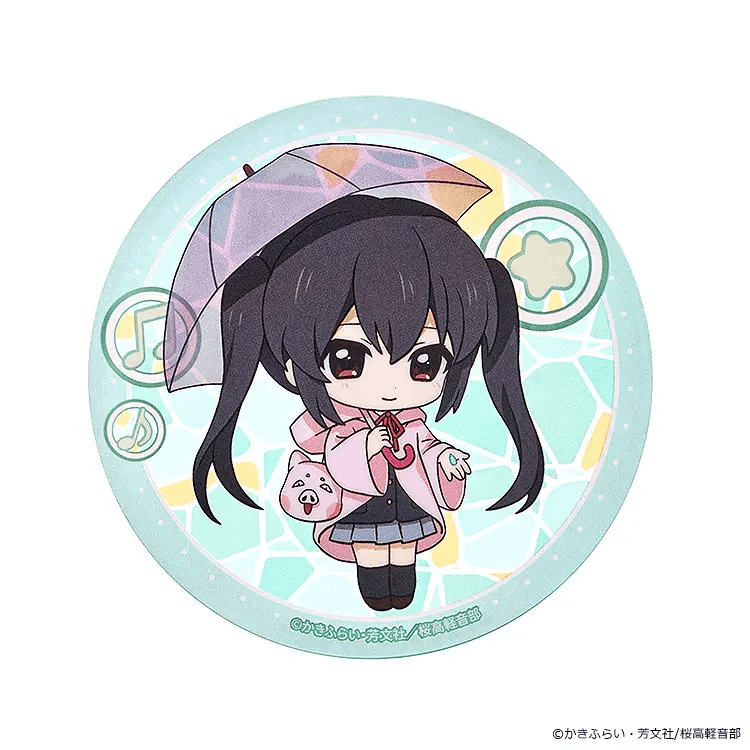 GoodSmile Moment K-ON! Fluffy Rain Series Acrylic Coaster Azusa Nakano