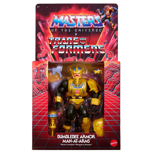 Mattel Master of the Universe x Transformers men-at-arms x BUMBLEBEE