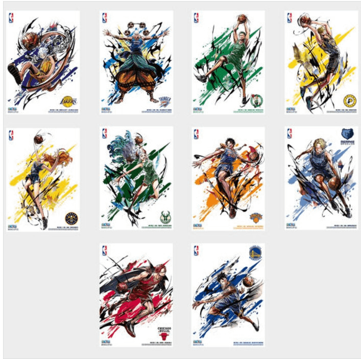 Premium Bandai - ONE PIECE × NBA POSTER SET [B4 SIZE]