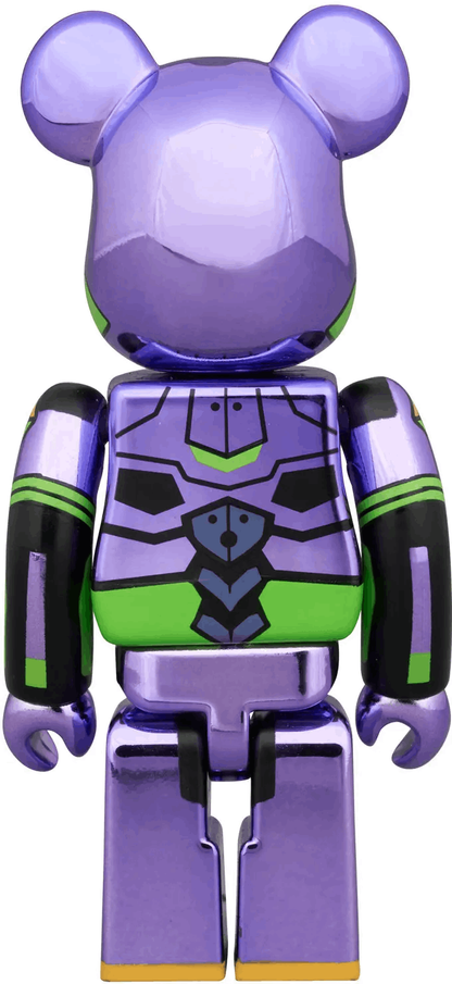 Medicom Toys BE@RBRICK 100% Evangelion Unit-01 Metallic Ver. & Mark.13 Metallic Ver. 2PCS Set
