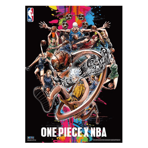Premium Bandai - ONE PIECE × NBA POSTER [B2 SIZE]