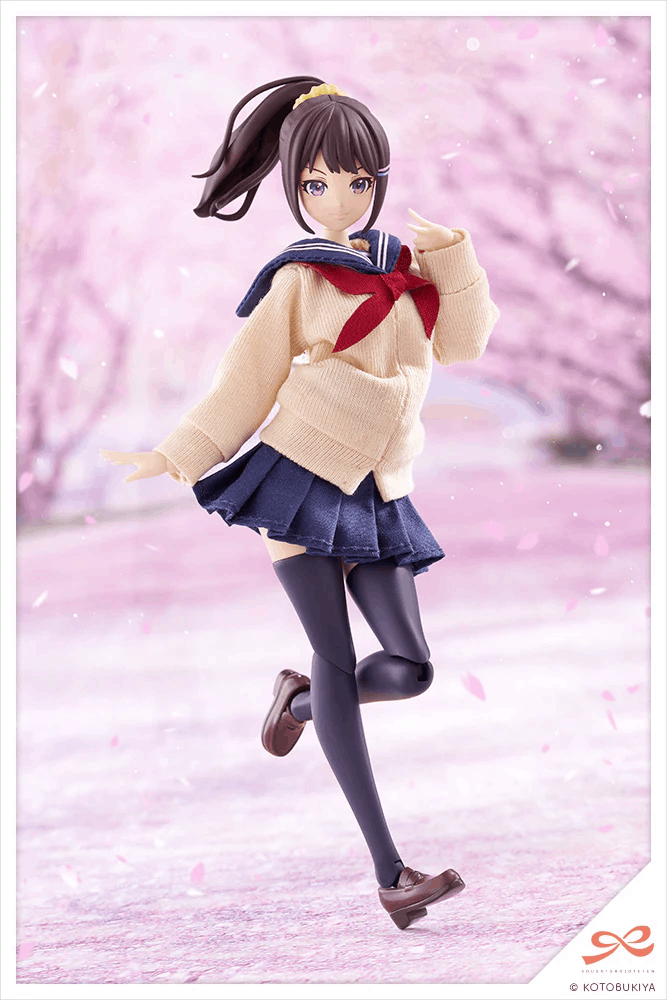 Kotobukiya SOUSAISHOJOTEIEN KIRU PLA Madoka Yuki TOUOU HIGH SCHOOL WINTER CLOTHES 1/10 Plastic Model Kit