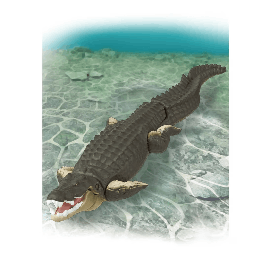 Takara Tomy ANA-FIG Ania Figure AL28 Estuarine Crocodile (Floating Ver)