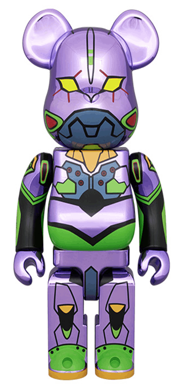 Medicom Toys BE@RBRICK 400% Evangelion Unit-01 (New Paint Chrome Ver.)