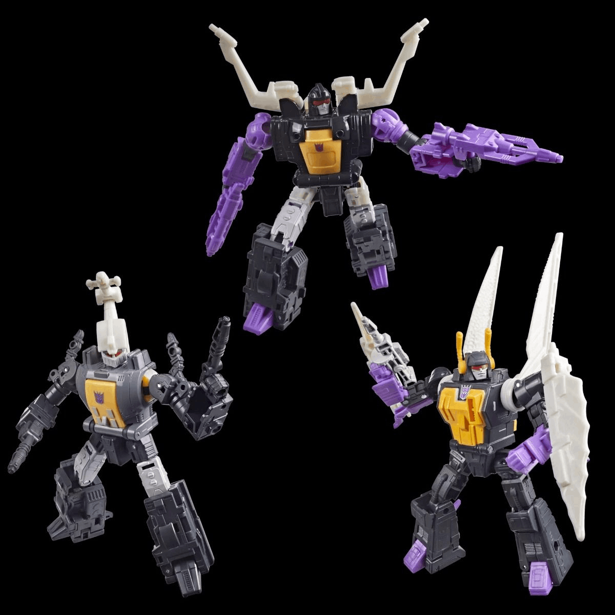 Hasbro Exclusive Transformers Studio Series The Transformers: The Movie MTMTE Collection Insecticon Bombshell, Insecticon Shrapnel, & Insecticon Kickback