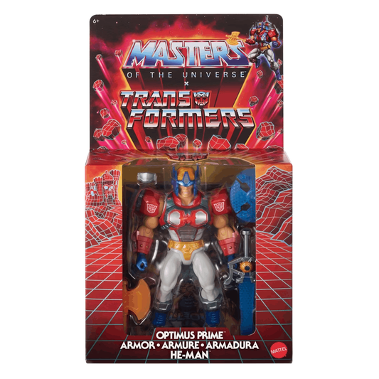 Mattel Master of the Universe x Transformers Optimus Prime Armor Heman