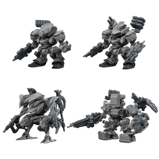 Premium Bandai Candy Toy ARMORED CORE VI FIRES OF RUBICON ASSEMBLE COLLECTION VOL.01 DEFAULT COLOUR SET W/O GUM