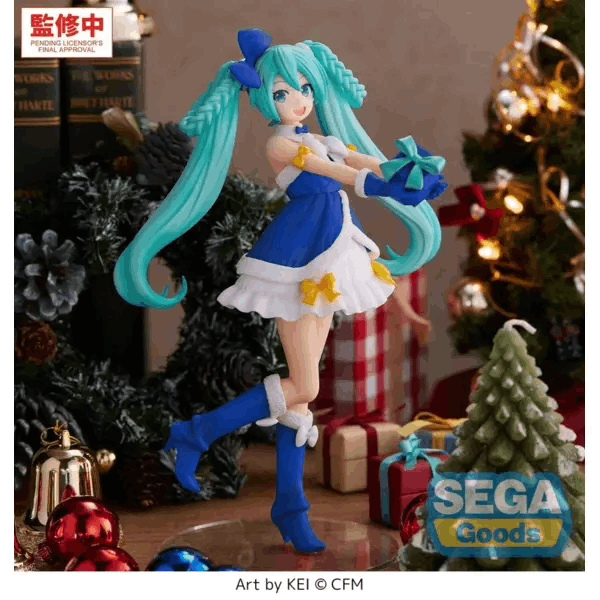 Sega "Hatsune Miku Series" High Premium Figure "Hatsune Miku" Sapphire Christmas Ver.