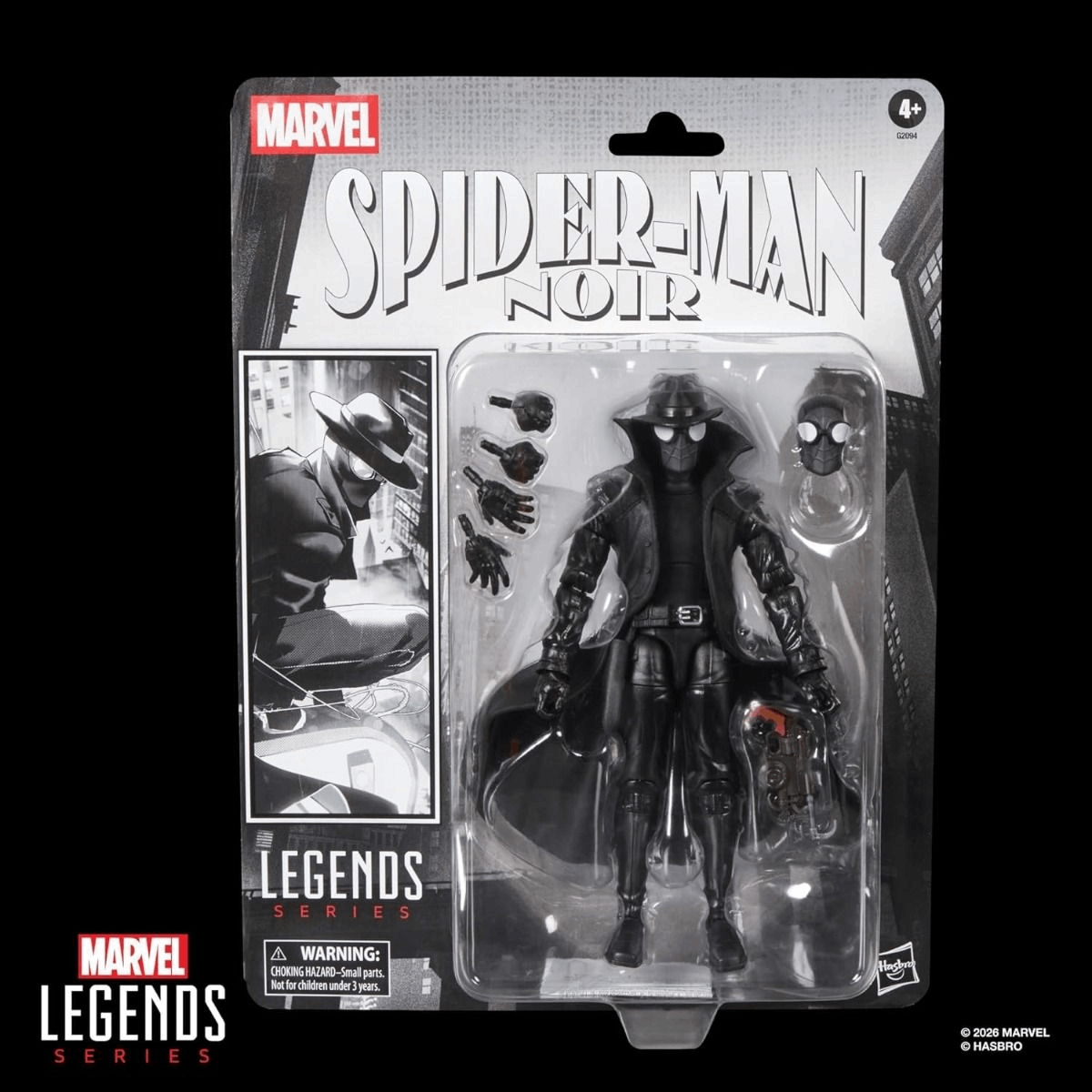 Hasbro Exclusive Marvel Legends Series Retro Cardback 6" Spider-Man Noir