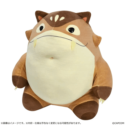 CAPCOM Monster Hunter Wilds Mochi-Cuddly Plush : Wudwud Barrel "B"