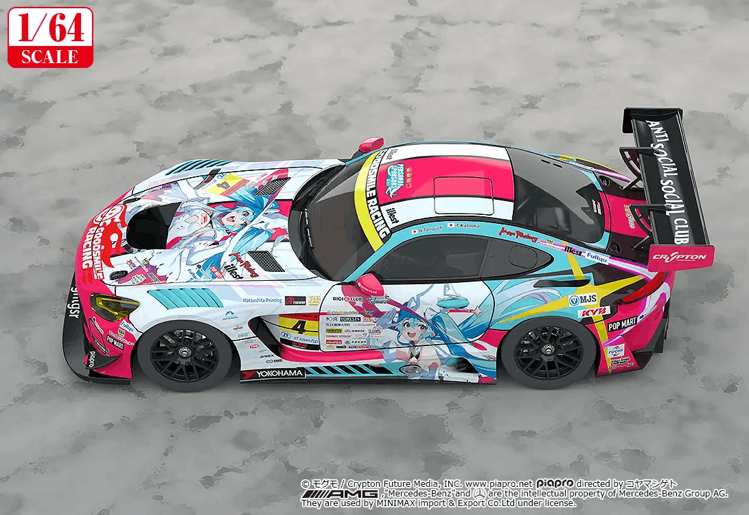 Good Smile Racing 1/64 Good Smile Hatsune Miku AMG 2024 Season Opening Ver. (Hatsune Miku GT Project) (Rerelease)