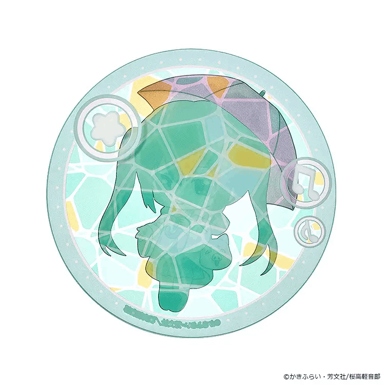 GoodSmile Moment K-ON! Fluffy Rain Series Acrylic Coaster Azusa Nakano