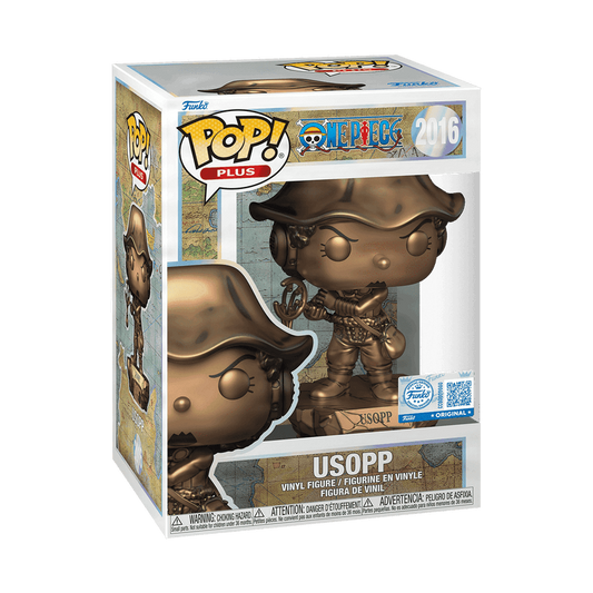 FUNKO - Pop! Plus Usopp Statue (Bronze) with Pop! Protector