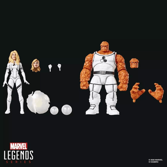 Hasbro Marvel Legends Series Future Foundation 6" Marvel's The Thing & Marvel's Invisible Woman.
