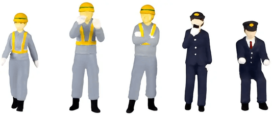PLUM PMOA 1/80 Scale super minifigure series10 Expert Railway Worker Set 2