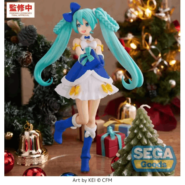 Sega "Hatsune Miku Series" High Premium Figure "Hatsune Miku" Sapphire Christmas Ver.