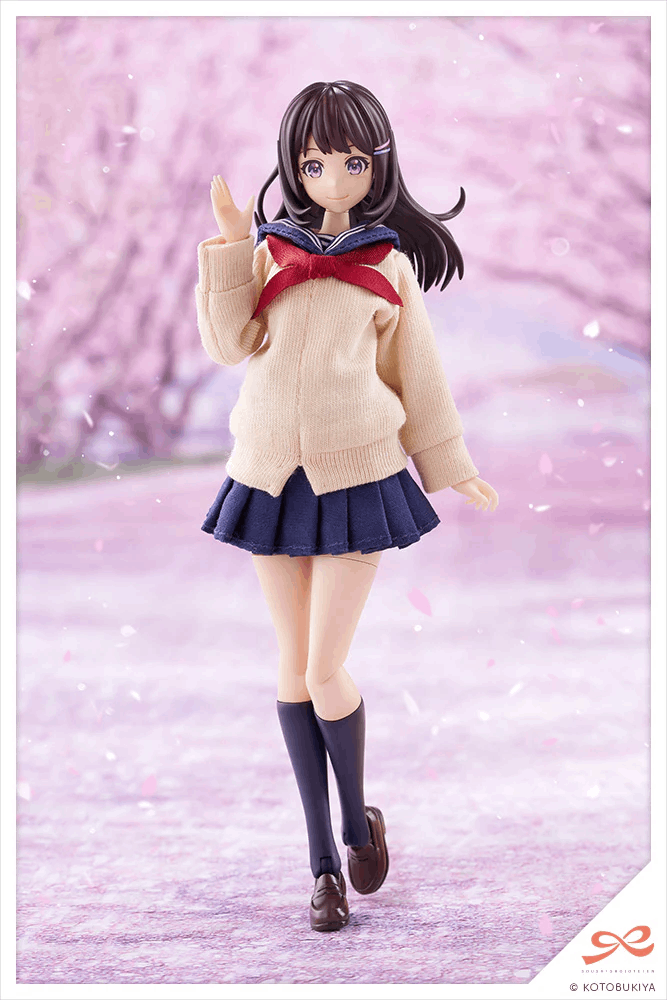 Kotobukiya SOUSAISHOJOTEIEN KIRU PLA Madoka Yuki TOUOU HIGH SCHOOL WINTER CLOTHES 1/10 Plastic Model Kit