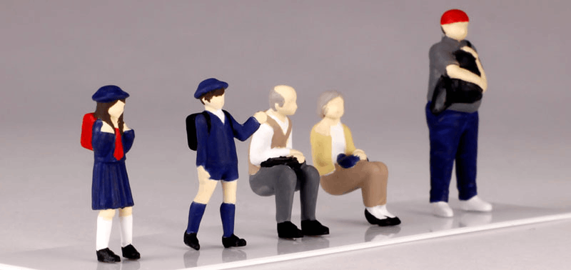 PLUM PMOA 1/80 Super Mini Figure 6 That Day, Bus Stop Set