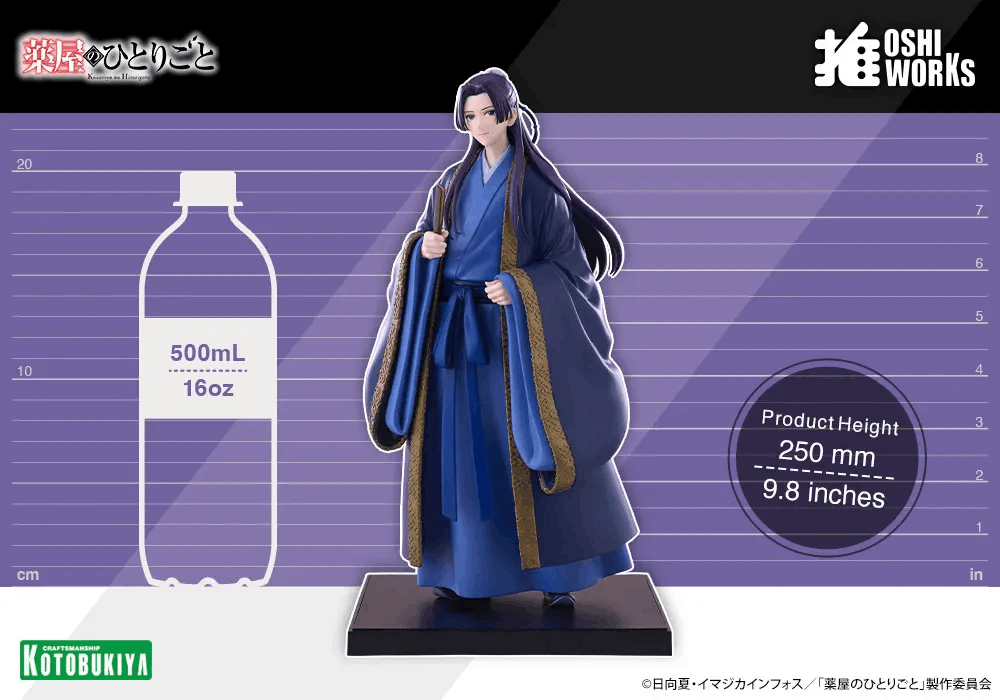 Kotobukiya The Apothecary Dairies Jinshi OSHI WORKS Non Scale Pre-Painted PVC Statue