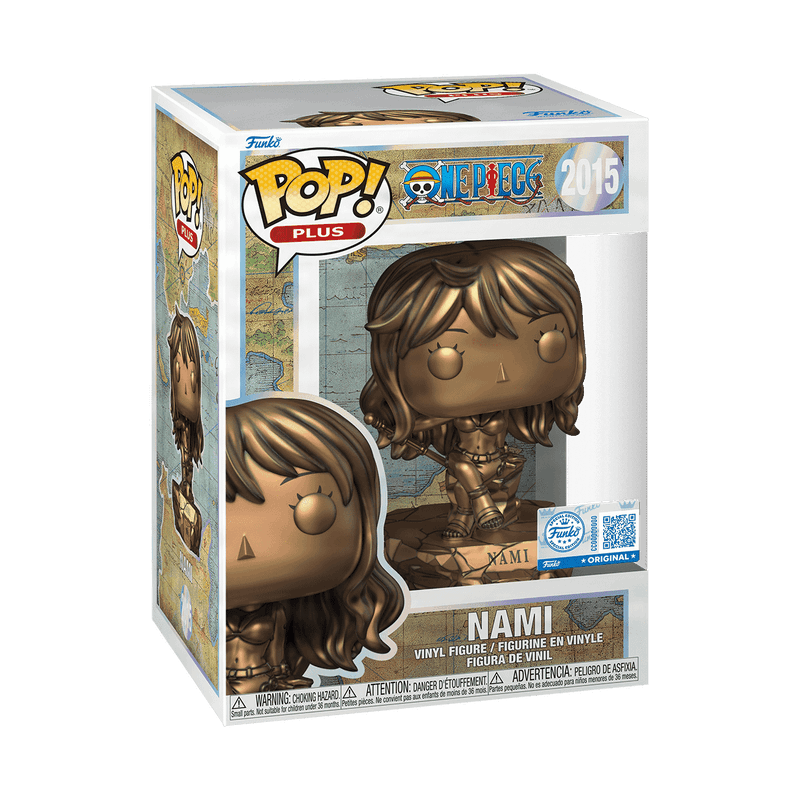 FUNKO - Pop! Plus Nami Statue (Bronze) with Pop! Protector