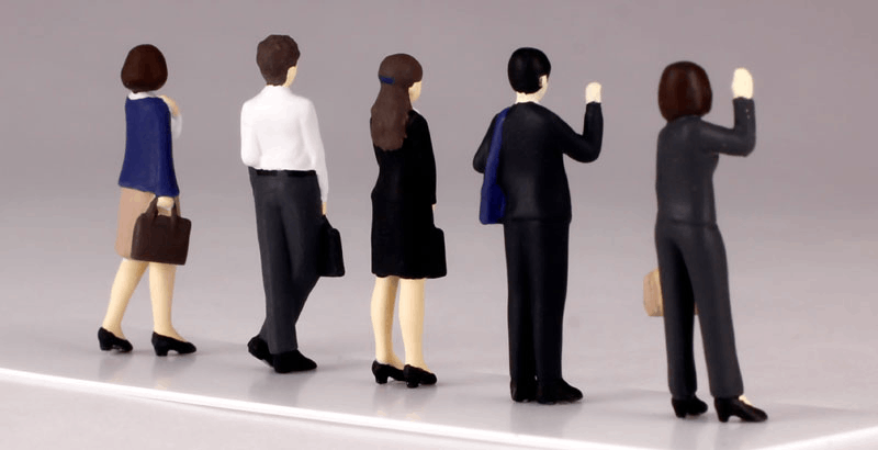 PLUM PMOA 1/80 Super Mini Figure2 Expert Company Employee Set