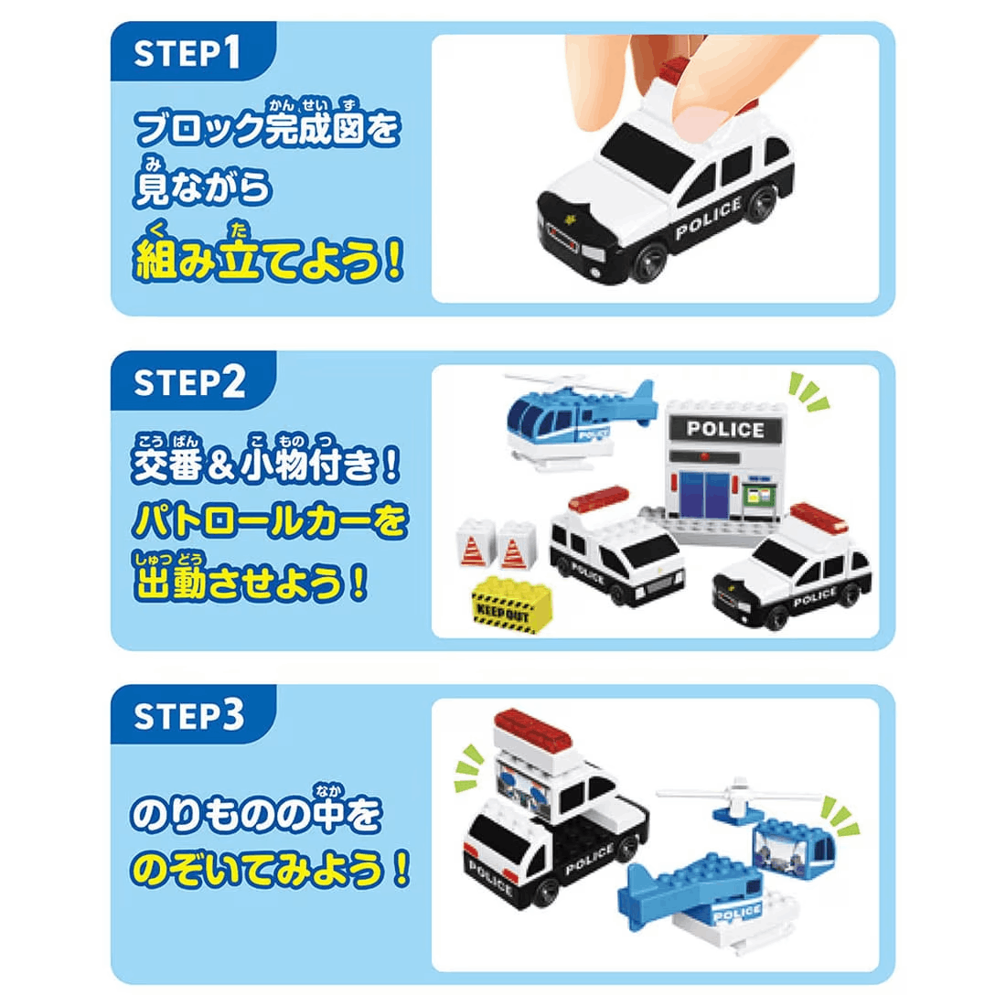 Takara Tomy TOM-CST Tomica & Plarail Block Patrol Set