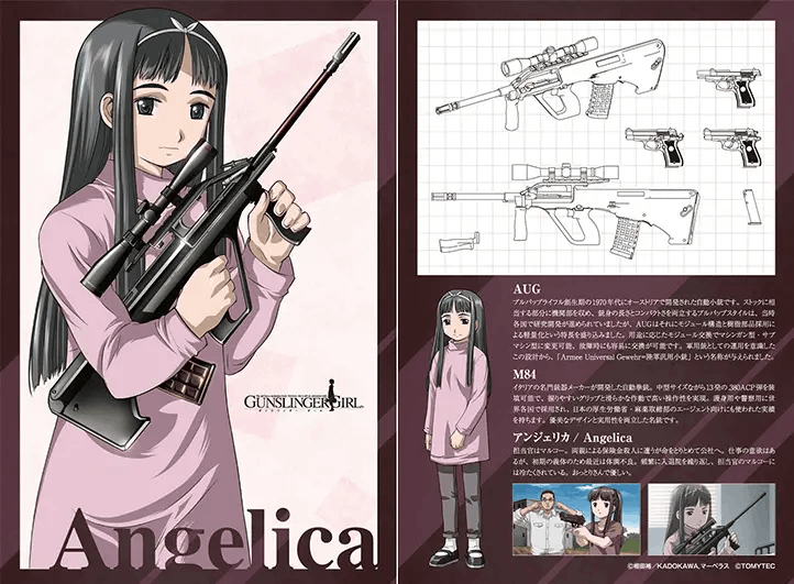 Takara Tomy 1/12 Little Armory [LA-GG04] GUNSLINGER GIRL Angelica AUG / M84 Type